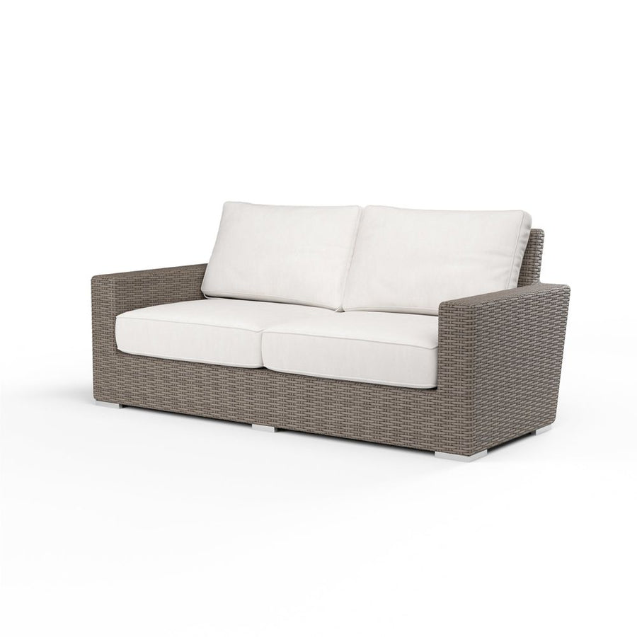 Outdoor Sofas and Sectionals Coronado Loveseat in Canvas Flax w/ Self Welt