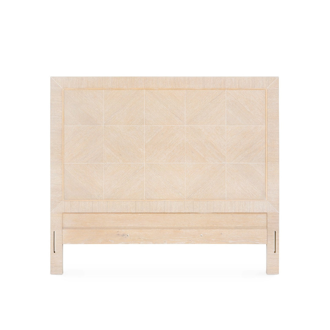 Patricia King Headboard With Ryder Bed Frame, Sand