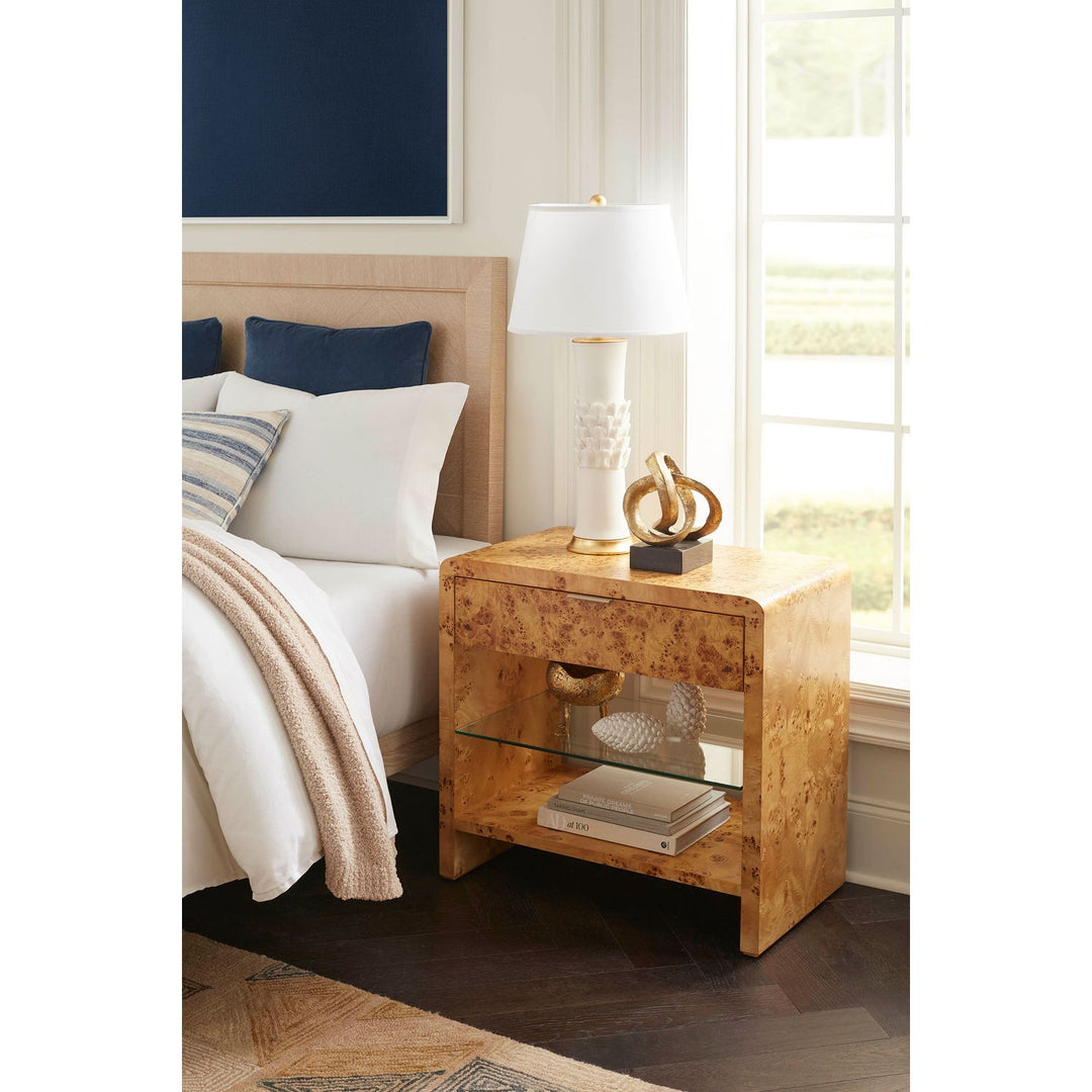 Patricia King Headboard With Ryder Bed Frame, Sand