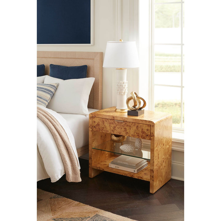 Patricia King Headboard With Ryder Bed Frame, Sand