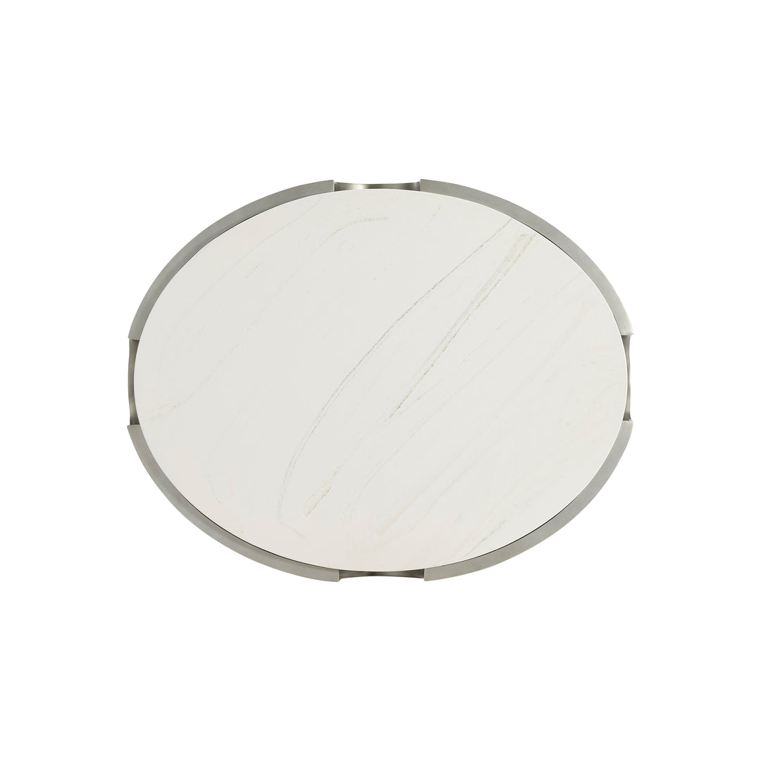 Morello Oval Metal End Table