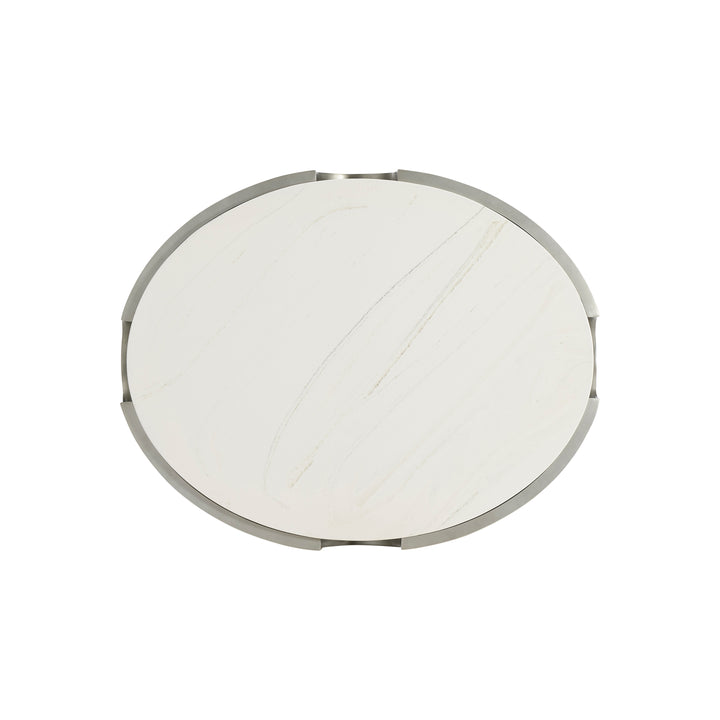 Morello Oval Metal End Table