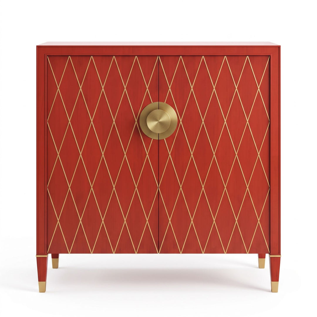 Boulevard Accent Chest — Red