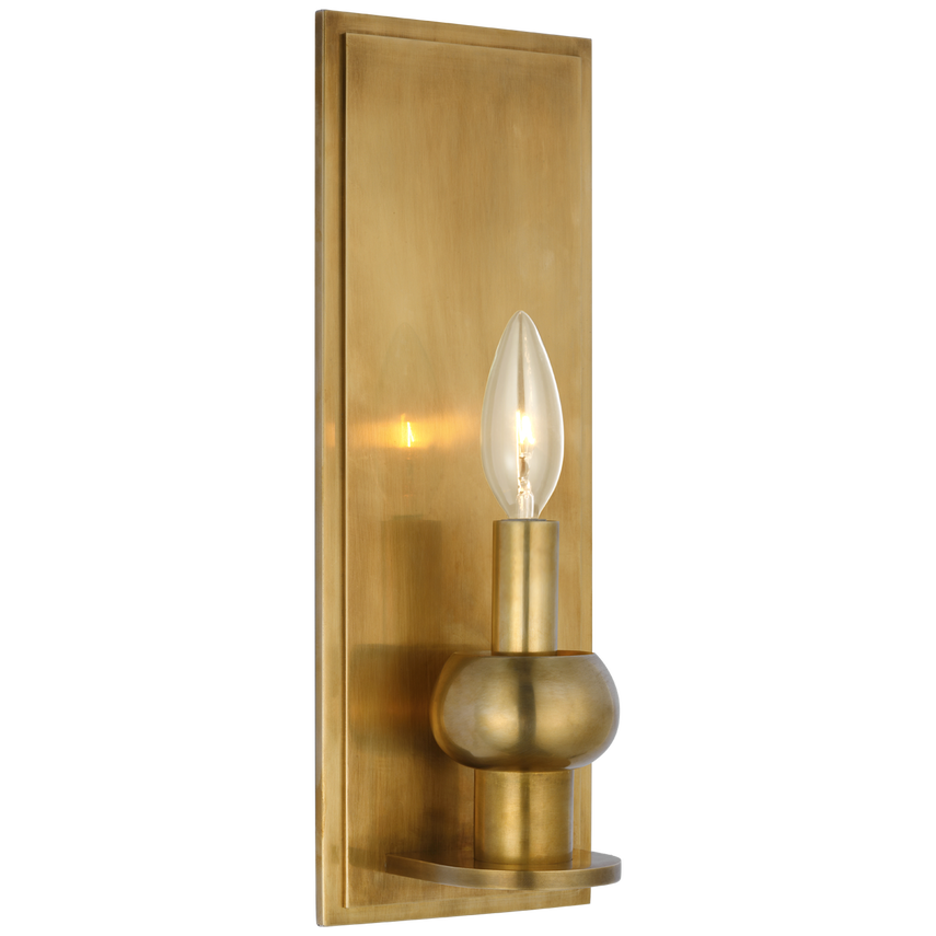 Coma Medium Sconce-Visual Comfort-VISUAL-PCD 2102HAB-Wall ArtHand-Rubbed Antique Brass-2-France and Son