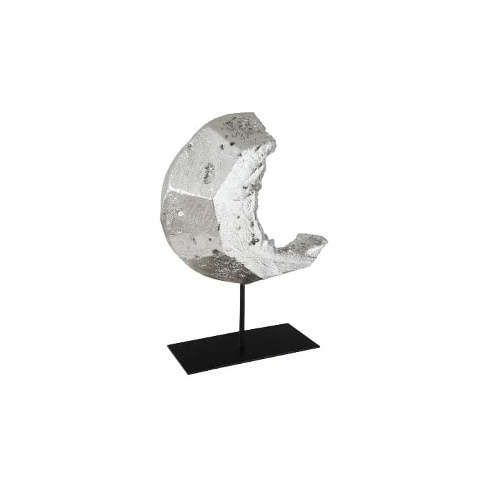Cast Eroded Wood Circle on Stand Silver Leaf, Assorted-Phillips Collection-PHIL-PH102834-Decor-2-France and Son