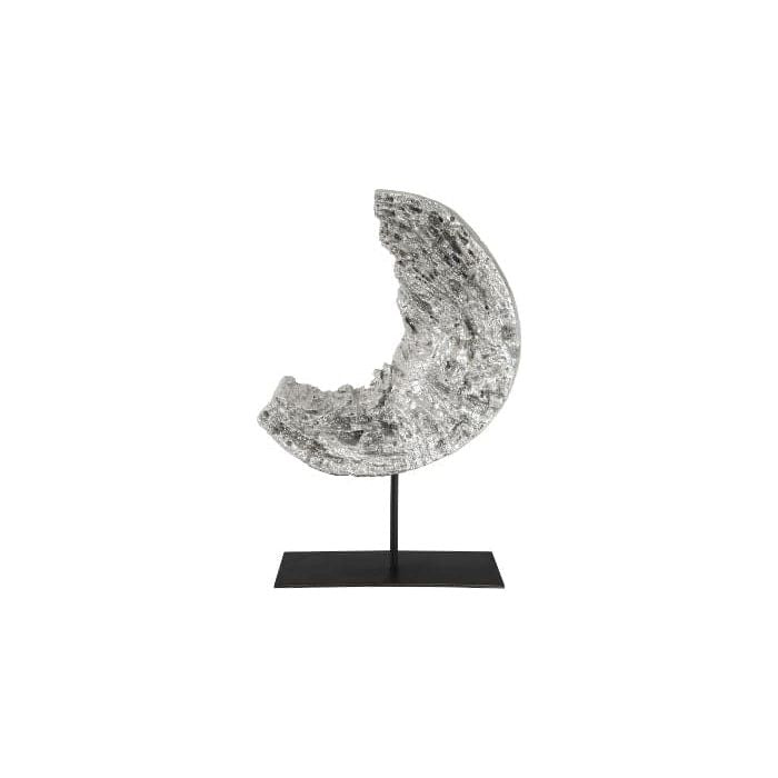 Cast Eroded Wood Circle on Stand Silver Leaf, Assorted-Phillips Collection-PHIL-PH102834-Decor-3-France and Son
