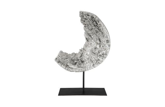 Cast Eroded Wood Circle on Stand Silver Leaf, Assorted-Phillips Collection-PHIL-PH102834-Decor-3-France and Son