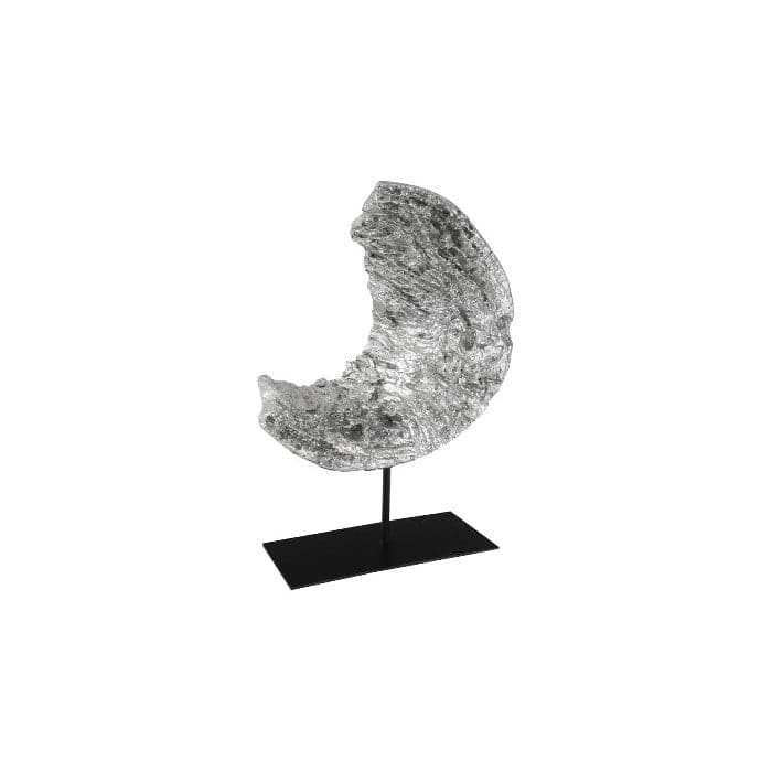 Cast Eroded Wood Circle on Stand Silver Leaf, Assorted-Phillips Collection-PHIL-PH102834-Decor-1-France and Son