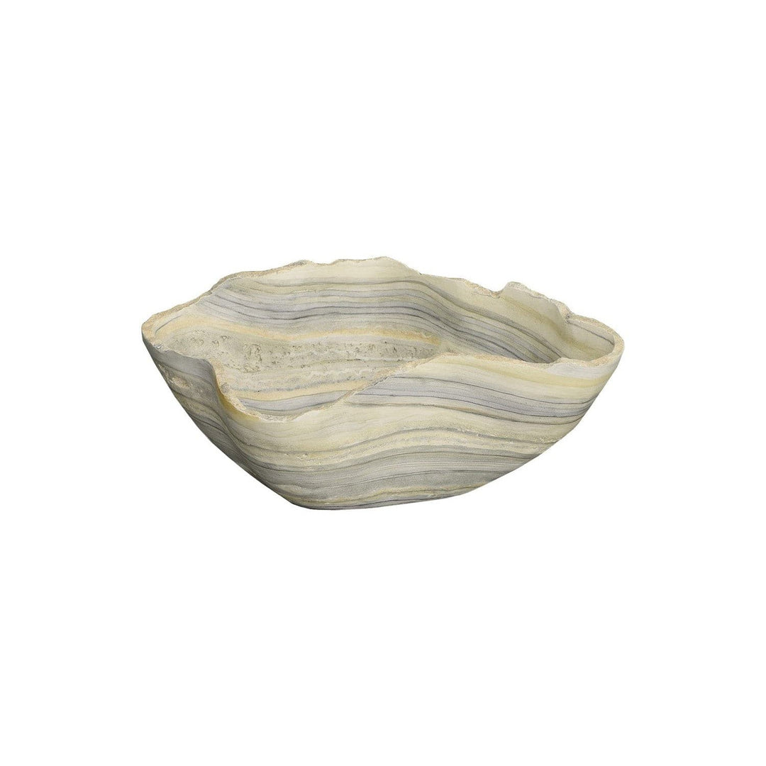 Cast Gray Onyx Bowl, Faux Finish, Medium-Phillips Collection-PHIL-PH106690-Bowls-2-France and Son