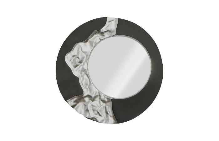 Mercury Mirror Black, Silver Leaf-Phillips Collection-PHIL-PH113441-Mirrors-2-France and Son
