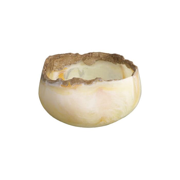 Cast Onyx Bowl White Cloud-Phillips Collection-PHIL-PH115103-Decorative Objects-1-France and Son