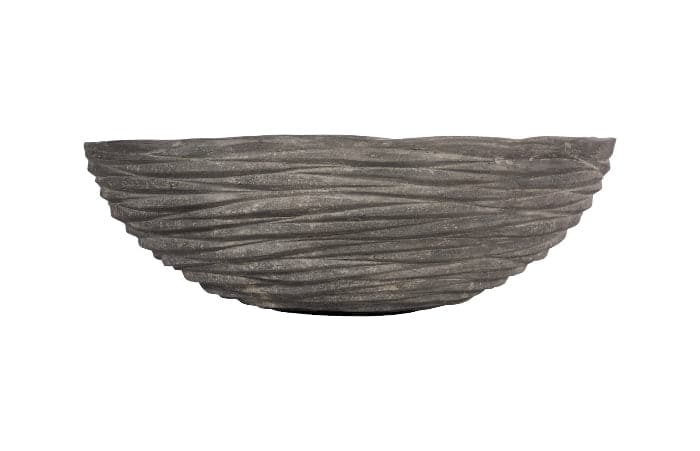 Waves Bowl Large, Gray-Phillips Collection-PHIL-PH115254-Decorative Objects-3-France and Son