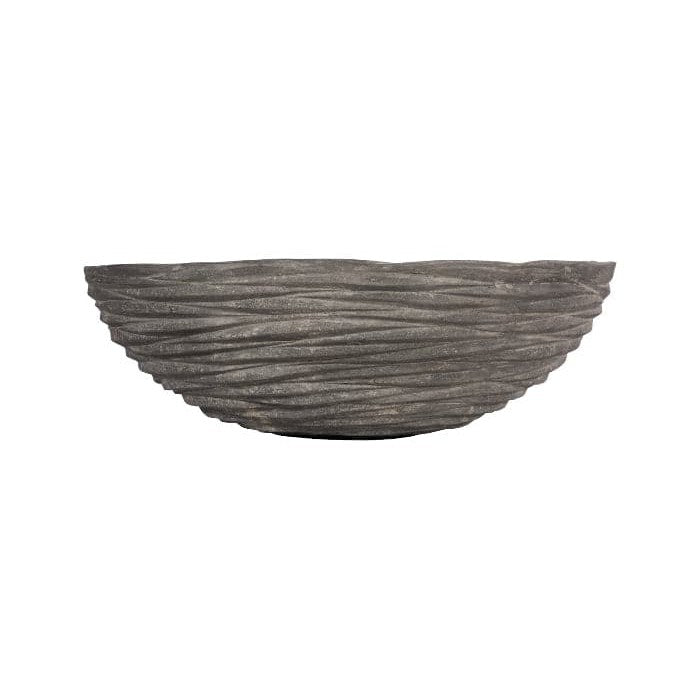 Waves Bowl Large, Gray-Phillips Collection-PHIL-PH115254-Decorative Objects-3-France and Son