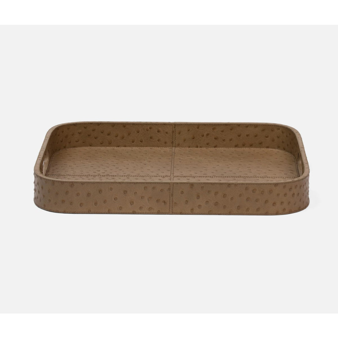 Witney Oat Brown Ostrich Tray Rr Full-Grain Leather
