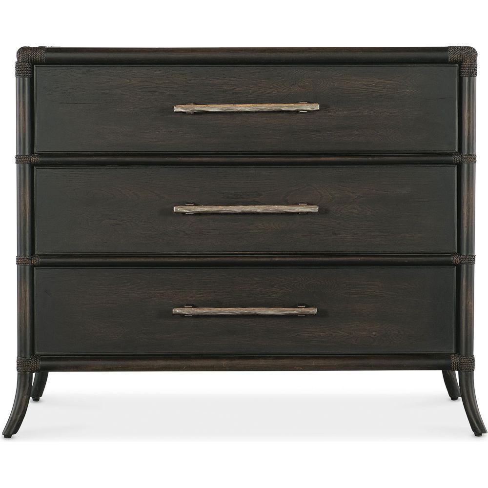 Dressers & Chests Retreat Pole Rattan Chest - Dark Wood