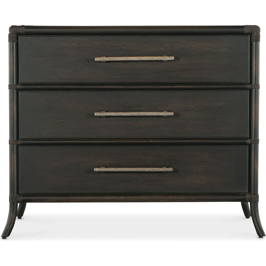 Dressers & Chests Retreat Pole Rattan Chest - Dark Wood