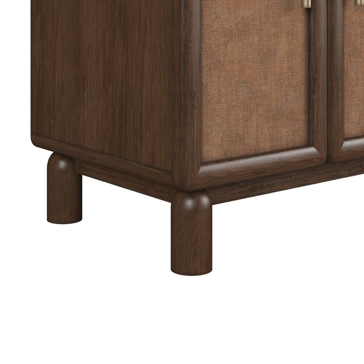 Verge Door Nightstand — Handcrafted Walnut