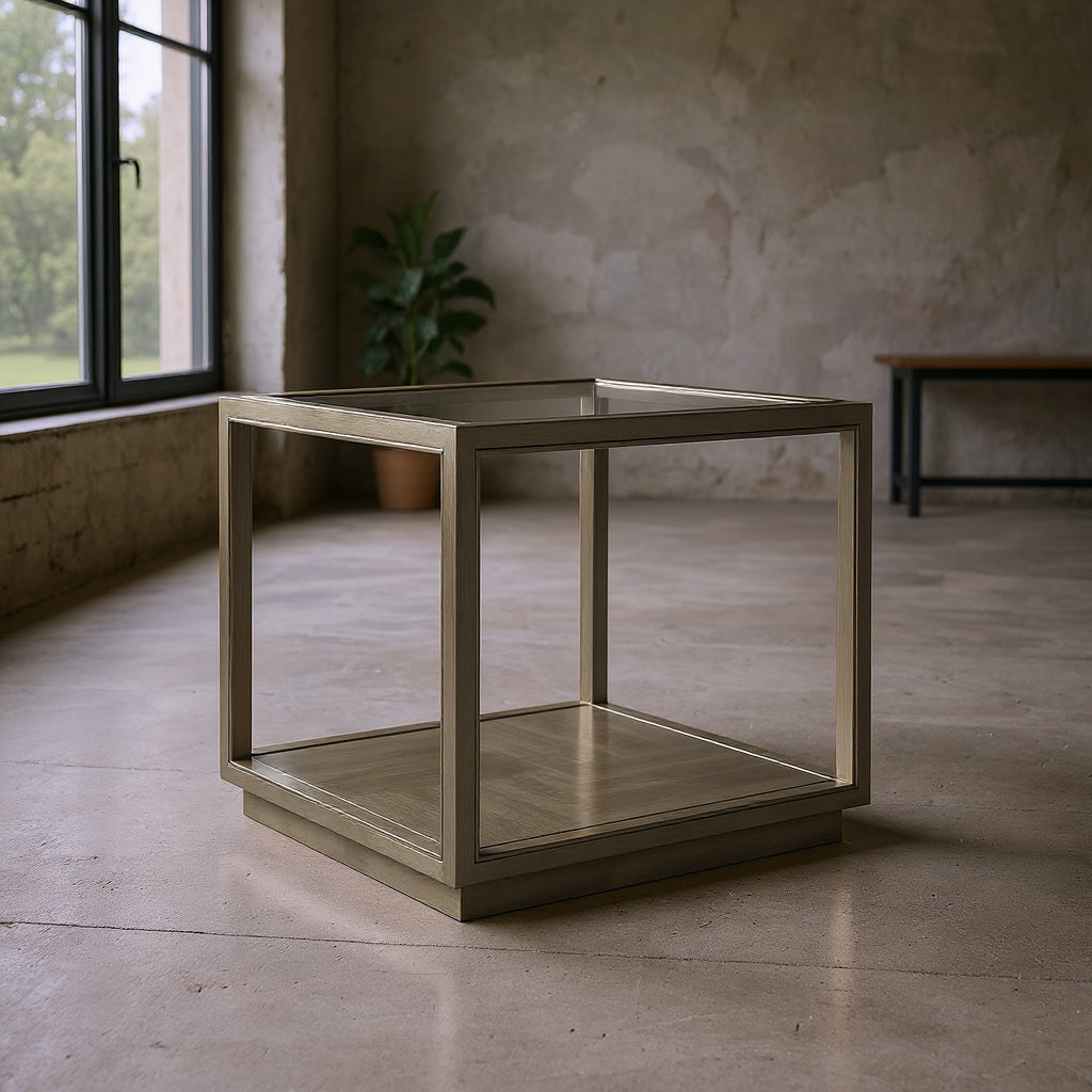 Glaze End Table Quartz