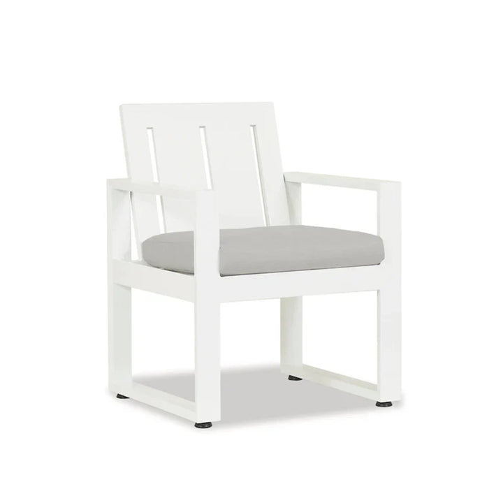 Outdoor Dining Chairs Newport Dining Chair in Cast Silver, No Welt