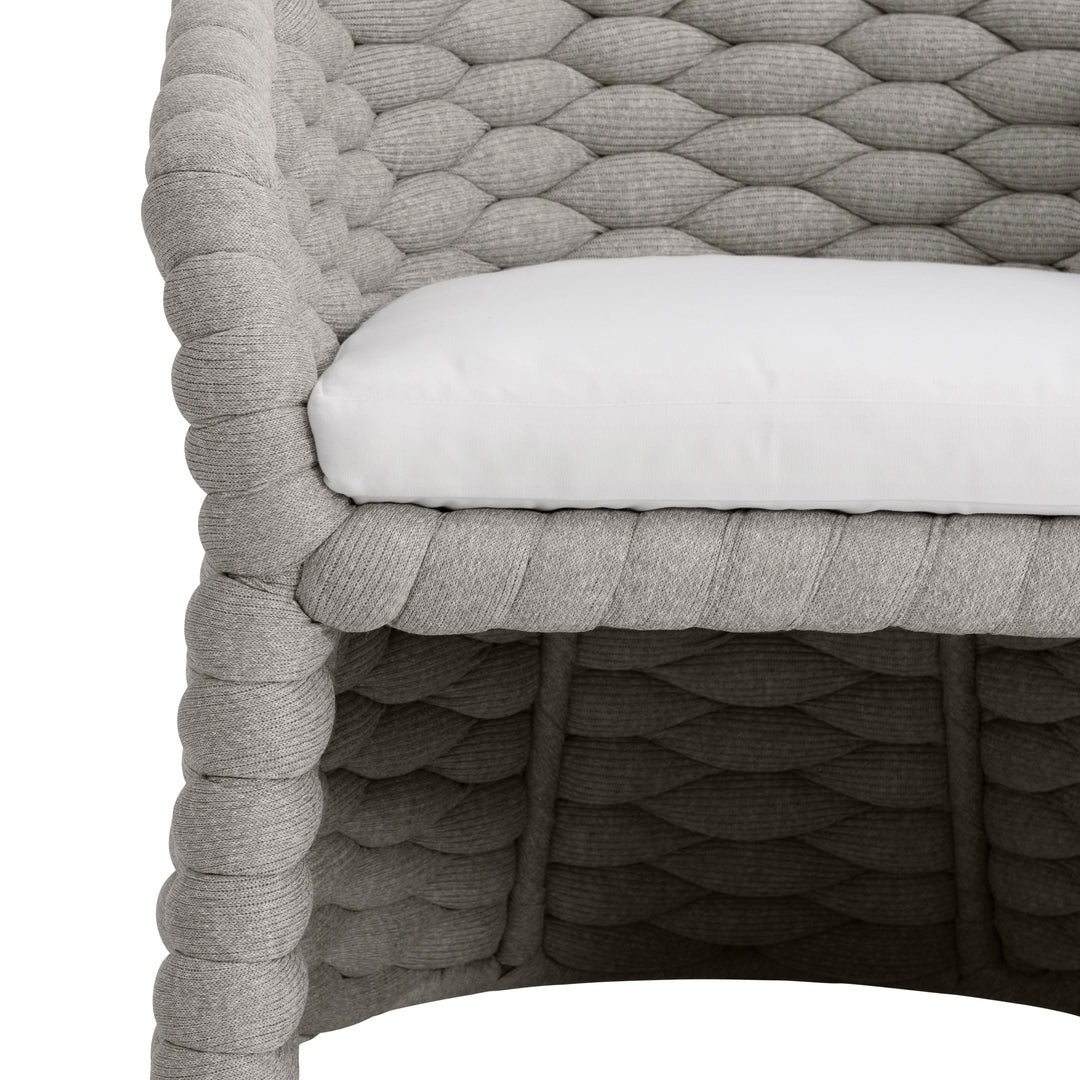 Salinas Nordic Grey Arm Chair