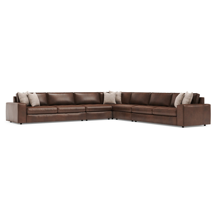 Nest 5-Piece Leather Sectional