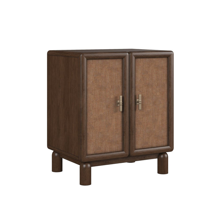 Verge Door Nightstand — Handcrafted Walnut
