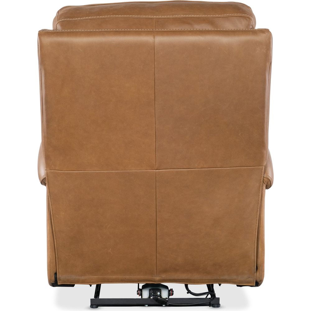 Somers Power Recliner with Power Headrest - Brown