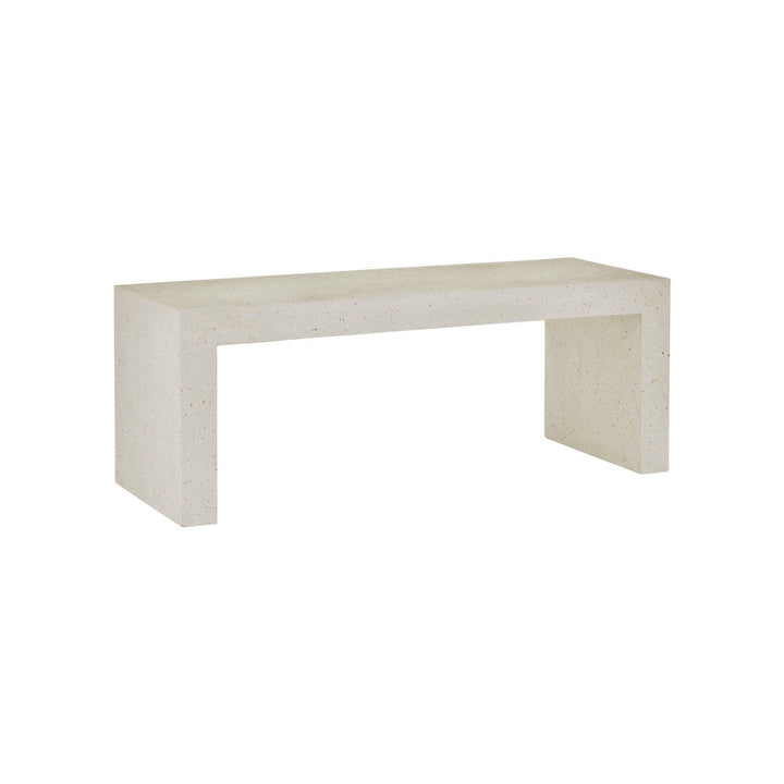 Carson Ivory Terrazzo Bench