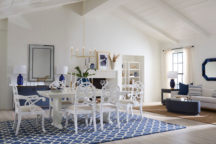 Porto Dining Table, White Pearl