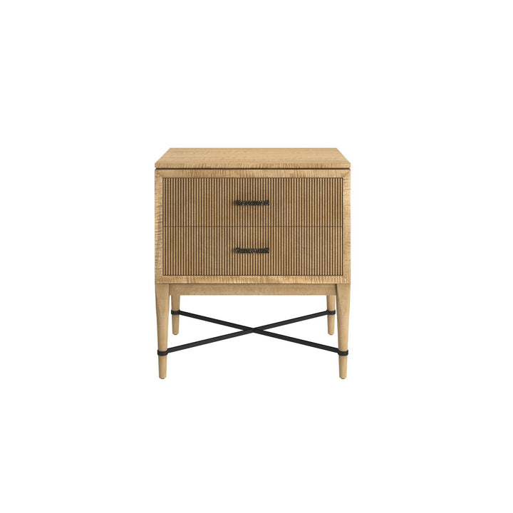 Loft Reeded Nightstand — Natural Maple