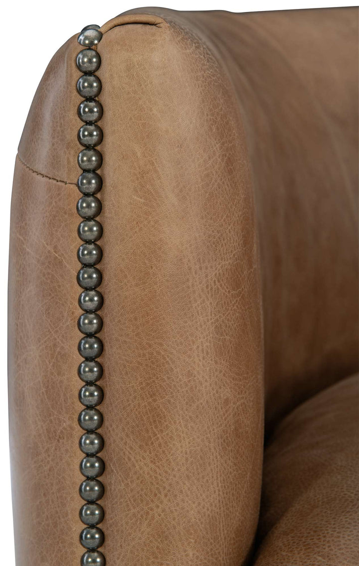 Palazzo Brown Leather Swivel Chair