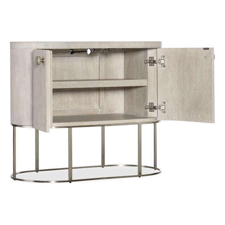 Pulse Oval Nightstand - Light Wood