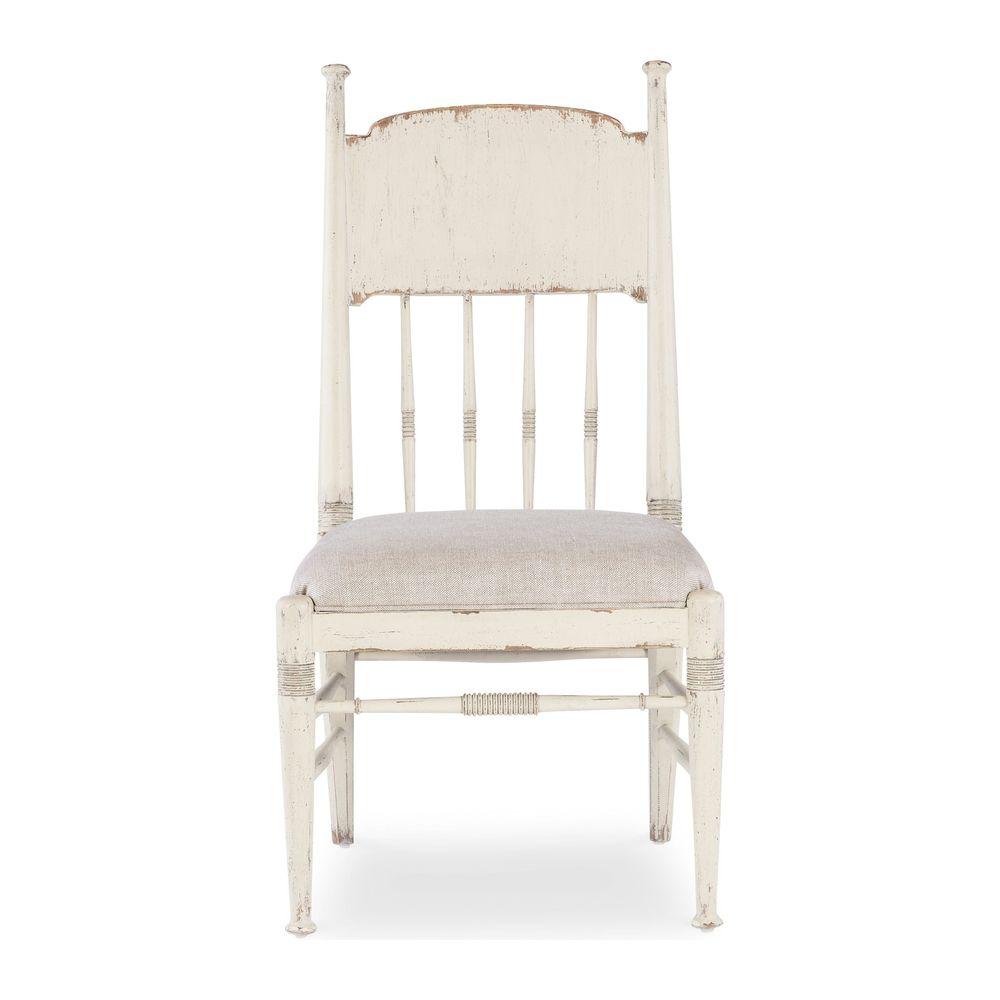 Dining Chairs Heritage Upholstered Seat Side Chair - Whites