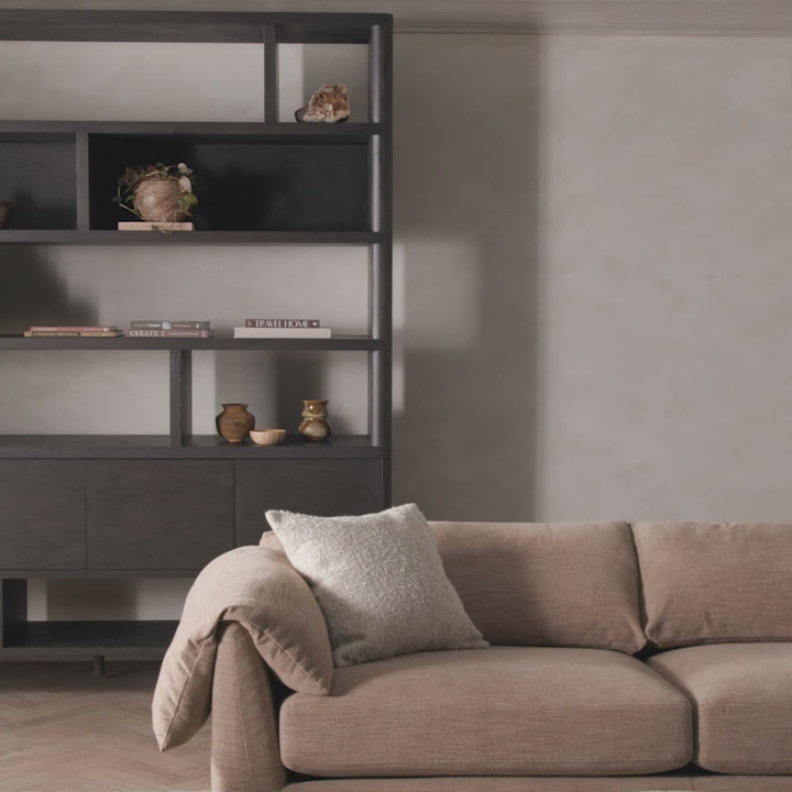 Bookcases & Etageres Dane Wide Bookcase - Worn Oak - Brown