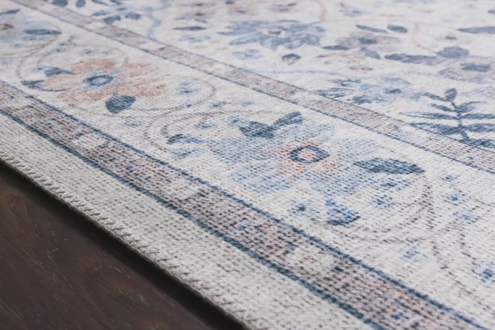 Rifle Paper Co. x Loloi Palais Snow / Sky 3'-9" x 5'-9" Accent Rug