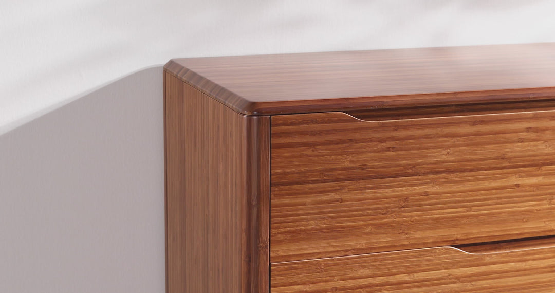 Currant Six Drawer Double Dresser - Amber