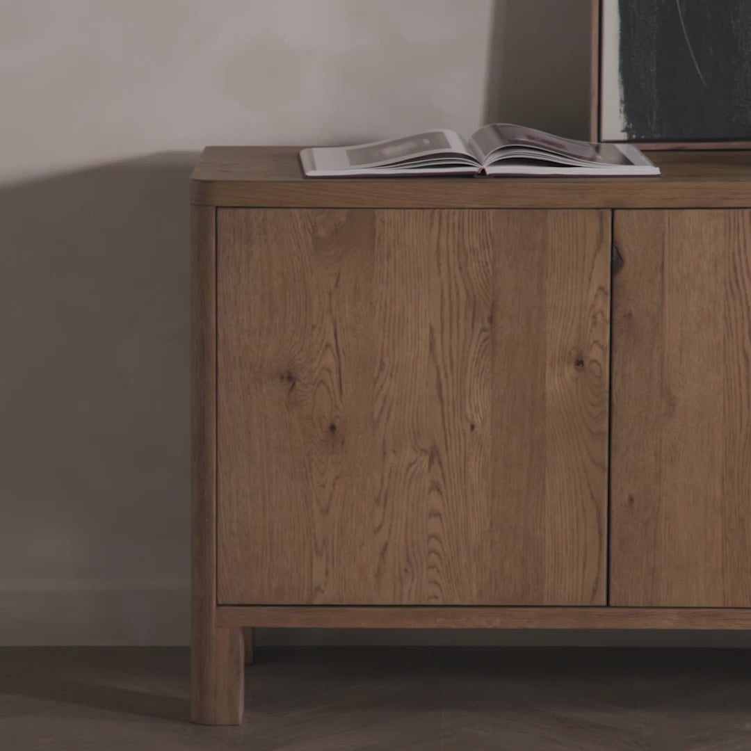 Dane Sideboard - Resawn Worn Oak - Brown