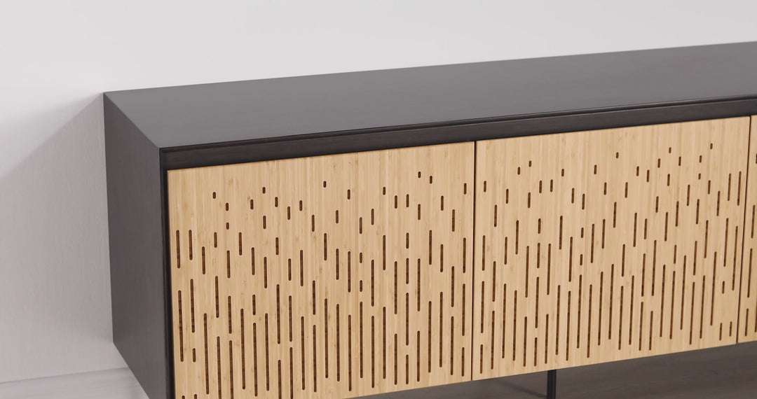 Hanna Console Sideboard - Caviar/Wheat