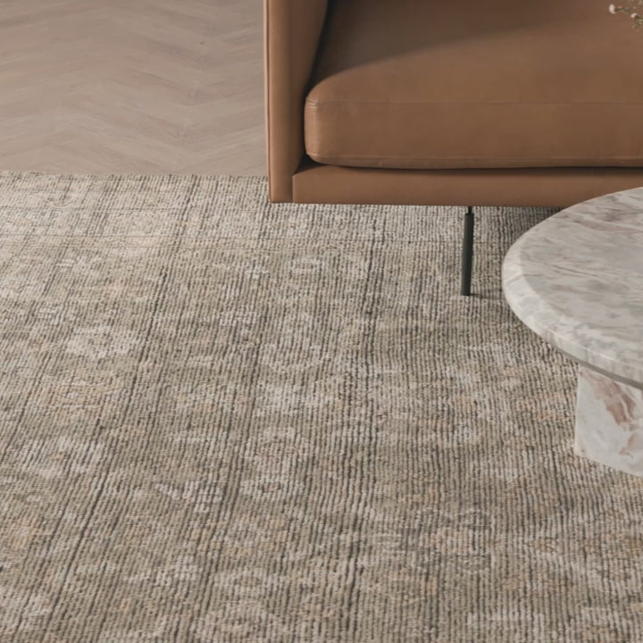 Alabaster Nesting Coffee Table - Creamy Taupe Marble Solid - Taupe