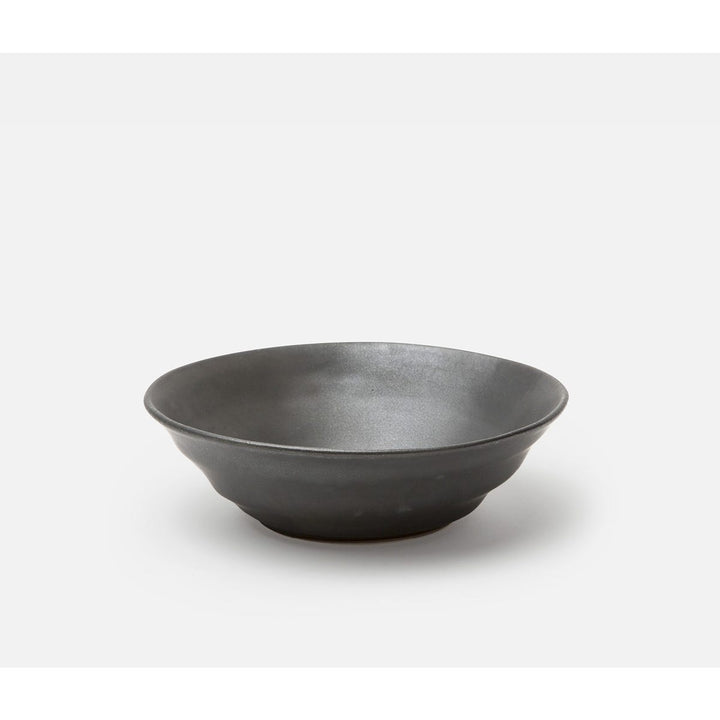 Marcus Black Glaze Tapered Serving Bowl Stoneware Small Pack/2
