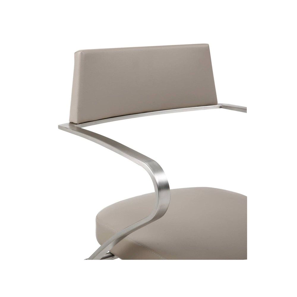 Zuri Barstool-Whiteline Modern Living-WHITELINE-BS1621P-TAU-Bar StoolsTaupe-6-France and Son