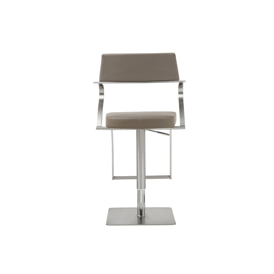 Zuri Barstool-Whiteline Modern Living-WHITELINE-BS1621P-TAU-Bar StoolsTaupe-1-France and Son