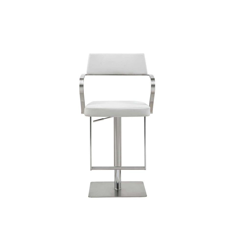 Zuri Barstool-Whiteline Modern Living-WHITELINE-BS1621P-WHT-Bar StoolsWhite-2-France and Son