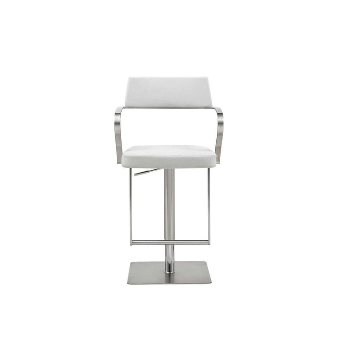 Zuri Barstool-Whiteline Modern Living-WHITELINE-BS1621P-WHT-Bar StoolsWhite-2-France and Son