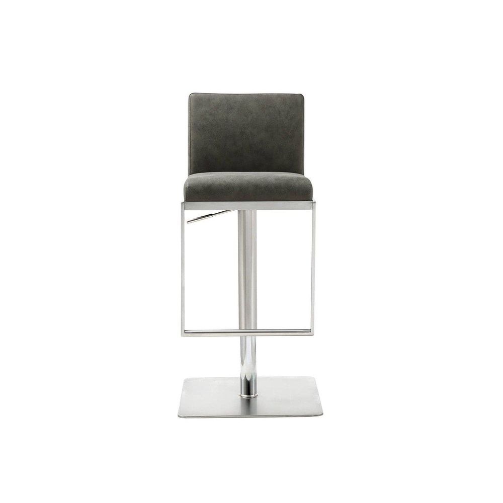 Clay Barstool-Whiteline Modern Living-WHITELINE-BS1622P-GRY-2-Bar StoolsGrey-5-France and Son