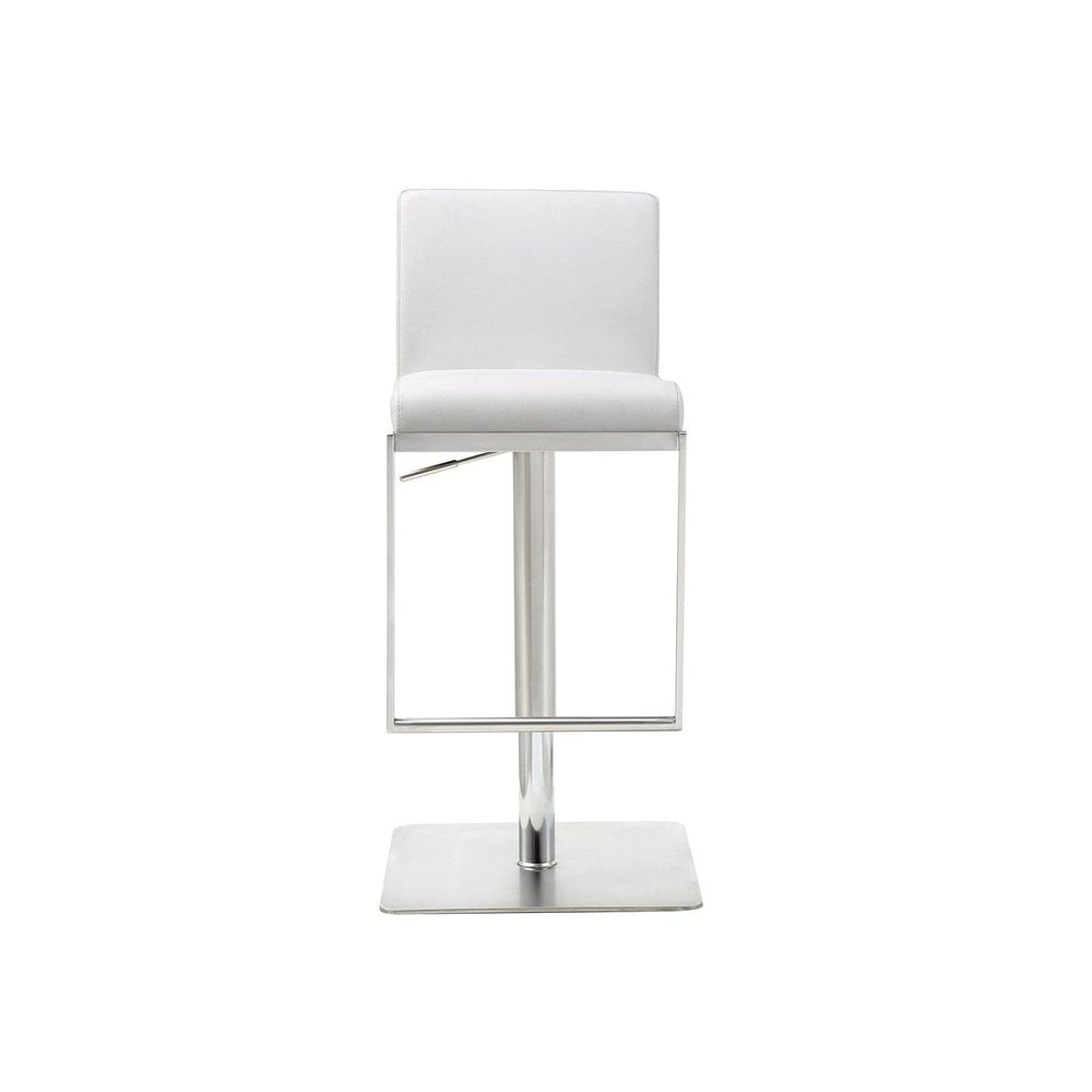 Clay Barstool-Whiteline Modern Living-WHITELINE-BS1622P-WHT-Bar StoolsWhite-8-France and Son