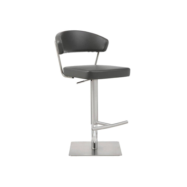 Maureen Barstool-Whiteline Modern Living-WHITELINE-BS1623P-DGRY-1-Bar StoolsDark Grey-1-France and Son