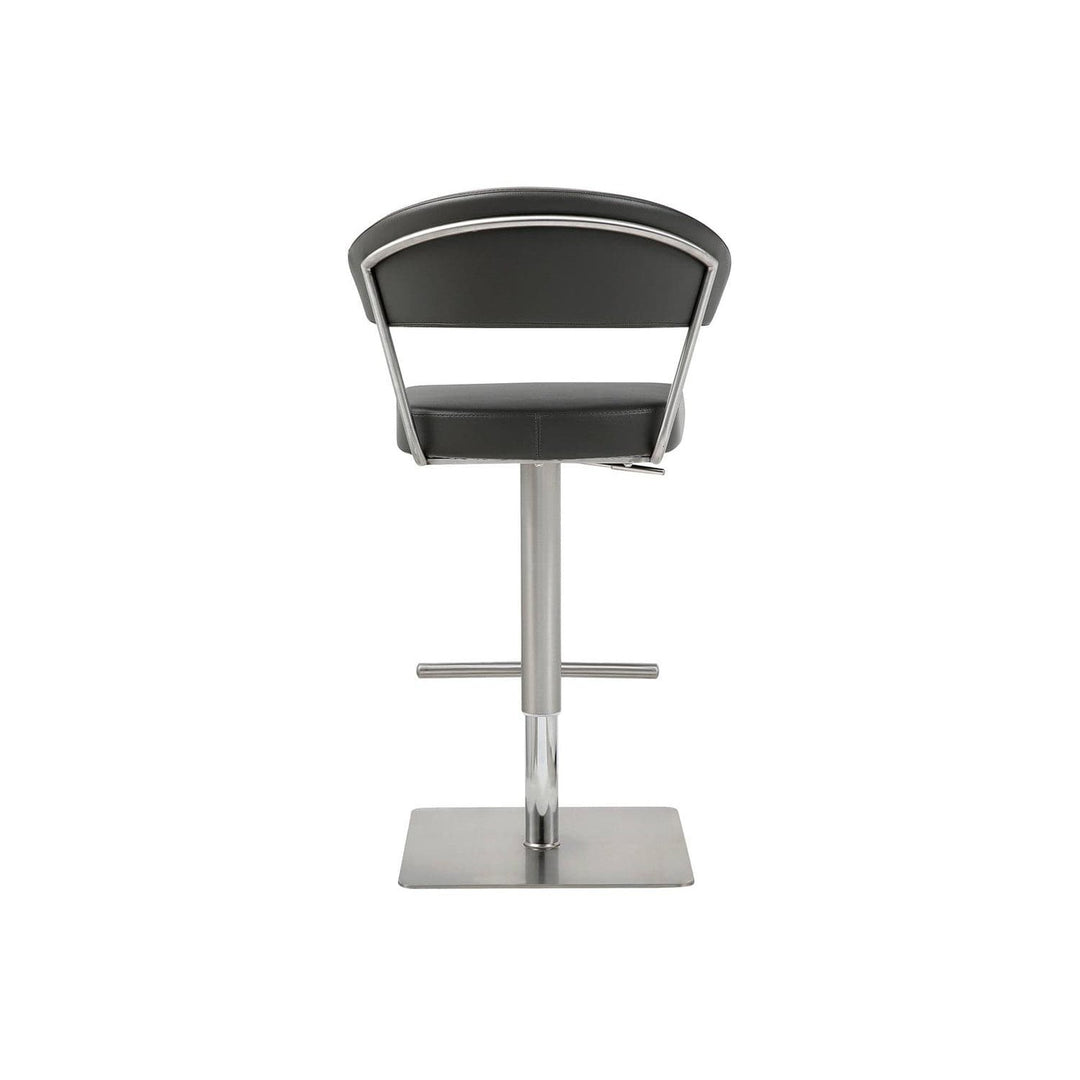 Maureen Barstool-Whiteline Modern Living-WHITELINE-BS1623P-DGRY-1-Bar StoolsDark Grey-2-France and Son