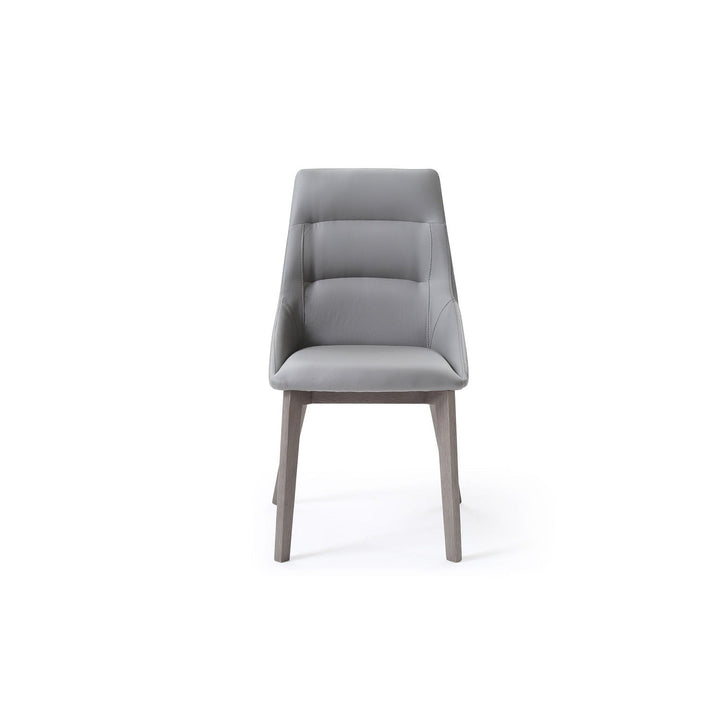 Siena Dining Chair-Whiteline Modern Living-WHITELINE-DC1420-GRY/GRY-Dining ChairsGray-2-France and Son