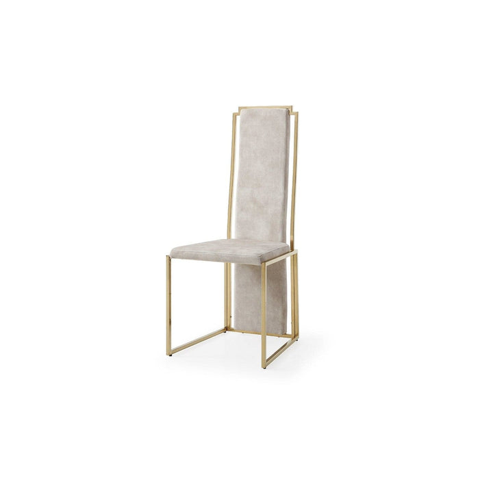 Sumo Dining Chair-Whiteline Modern Living-WHITELINE-DC1658F-BEI-Dining Chairs-3-France and Son